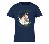 Varsany Personalised Clothes Horse T Shirt, Horse Gifts for Girls, Kids Horse Riding Clothes, Girls Horse Riding Clothes, Horse Riding Clothes for Kids, Horse Gift, Horse Lover Gifts Just a Girl 1