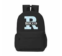 Varsany Personalised Kids Name Letter Backpack: Primary School Bag for Girls, Boys, Nursery Travel & Baby - Durable With Side Water Bottle Holder - Style 2