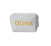 Varsany Personalised Makeup Bag for Women & Teenage Girls Cosmetic Bags for Women - Make Up Bag Initial for Friendships Days, Birthdays, Christmas