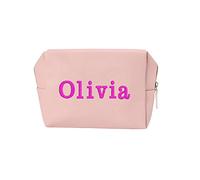 Varsany Personalised Makeup Bag for Women & Teenage Girls Cosmetic Bags for Women - Make Up Bag Initial for Friendships Days, Birthdays, Christmas