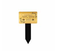 Varsany Personalised Memorial Plaques for Garden/Graves- Custom Bereavement Gifts Plaque, Grave Memorial Stick Gold Style 2