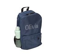 Varsany Personalised Navy Children’s Backpack Girls Boys, Rucksack Bag, Daypack, Primary School, Perfect for Back to Kids School or PE, Gifts and Travel