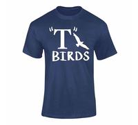 Varsany T Birds T Shirt - Grease Outfits for Women & Men, T-Birds Music Fancy Dress Classic Musical Film Movie Top Tshirt Navy XX-Large