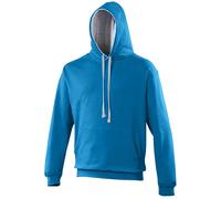Varsity Hooded Sweatshirt Hoodie AWDis Blue S