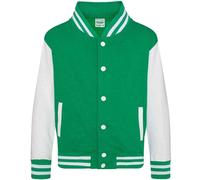 Varsity Jacket AWDis Bright Green 3-4 Years