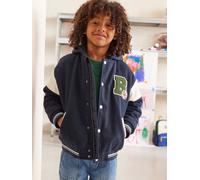 Varsity Jacket with Detachable Hood, for Boys navy blue
