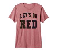 Varsity Let's GO RED Homecoming War Game Day Spirit Week Premium T-Shirt
