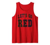 Varsity Let's GO RED Homecoming War Game Day Spirit Week Tank Top