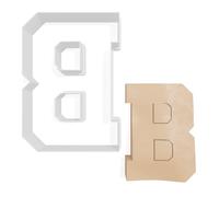 Varsity Letter B Cookie Cutter - 3 Sizes