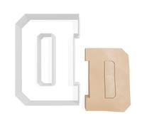 Varsity Letter D Cookie Cutter - 3 Sizes