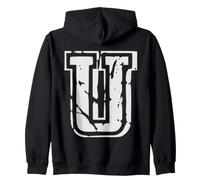 Varsity Letter U Monogram for Coach's Wife & Sports Mom Zip Hoodie