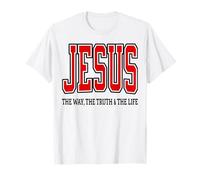 Varsity Style Jesus The Way The Life The Truth T-Shirt