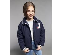 Varsity-Type Jacket for Girls, JONEN navy blue