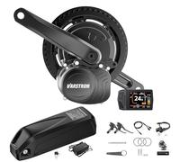 Varstrom TSDZ Mid Drive Conversion Kit 36V 250W TSDZ-2B with 36V 13Ah Ebike Battery & EKD01 Multilingual LCD Display, New Version TSDZ-2 Electric Bike Conversion Kit Torque Sensor Mid Motor Kit