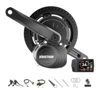 Varstrom TSDZ Mid Drive Conversion Kit 36V 250W TSDZ-2B with EKD01 Multilingual LCD Display, New Version TSDZ-2 Electric Bike Conversion Kit Torque Sensor Mid Motor (No battery)