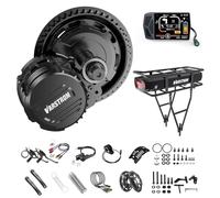 Varstrom TSDZ16 Mid Drive Ebike Conversion Kit 48V 1000W Torque Sensor Mid Motor with EKD01 Display & 48V 18.2Ah Rear Rack Battery Electric Bike Conversion Kit for BB68-73mm MTB CTB Tricycle