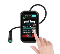 Varstrom VD18MT Display with Touchscreen Function for TSDZ Mid Drive Motor - E-Bike Display Compatible with TS-DZ*2B, TSDZ16 Ebike Conversion Kit Mid-Drive Motors