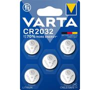 Varta 6032101415 Button Cell CR2032 3V 220mAh Lithium 5pc High Cap...