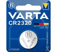 VARTA Batteries Electronics CR2320 Lithium button cell 3V battery 1-pack, Button cells in original blister pack of 1