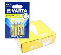 Varta 12X 45182 Superlife R03/AAA (Micro) (2003) - Zinc Chloride Battery, 1.5 V