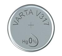 VARTA 14501317 - Button Cell Battery V317 with 1.5 Volt, Capacity 8 mAh, Chemical System Silver Oxide, for Everyday Electronic Devices to Ensure Optimal Energy Supply