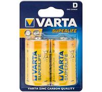 6 x VARTA D Super Heavy Duty Zinc Batteries - LR20 R20 MN1300 UM1 MONO MX1300