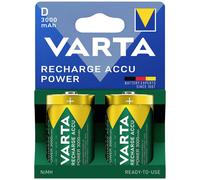 VARTA Recharge Battery Power D 3000 mAh Blister Pack of 2