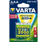 Varta 56743101404 - Blx4 AAA 550 mAh Ready to Use_Low Capacity New