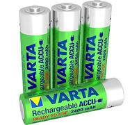 Varta 56756101484 Rechargeable ACCU R2U AA 2400 mAh Pack of 4 incl. Free Battery Storage Box