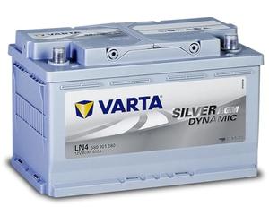 Varta 580901080D852 Silver Dynamic AGM Car Batteries 12 V, 80 Ah, 800 A | 800 A (EN)