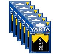 Varta 6 x Blister Packs of 1 Superlife Alkaline Battery (2012, 4.5V, 3R12)