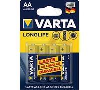 Varta AA Alkaline Battery Pack of 4 - Longlife
