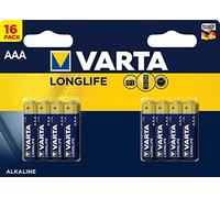 Varta AAA Alkaline Battery Pack of 16 - Longlife