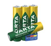 VARTA 56703 Rechargeable Ready2Use Pre-Charged AAA Micro Ni-Mh Battery (4-pack, 800 mAh), rechargeable without memory effect