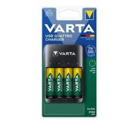 VARTA ACCU USB Quattro Charger Ni-MH + 4 x 2100mAh AA Rechargeable Batteries