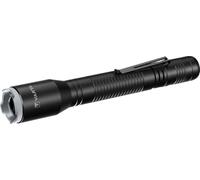 VARTA Aluminium F20 Pro LED Flashlight (incl. 2X Longlife Power AA Batteries for Everyday-use, 150 lumens, Shock Proof, 3 Years Guarantee) Black for Household, Camping, Outdoor