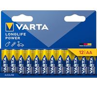 Varta Longlife Power AA Alkaline Battery 1.5V (Pack of 12) 4906121782