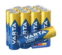 VARTA Batteries AA, Pack of 12Cube, Longlife Power, Alkaline | LR6 1.5 V, Made in Germany, up to 10-year shelf life, for games console, toothbrush, mouse, controller or torch