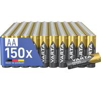 VARTA Batteries AA, pack of 150, Power on Demand, Alkaline, 1,5V, storage pack in environmentally friendly packaging, ideal for computer accessories, Smart Home devices, Made in Germany
