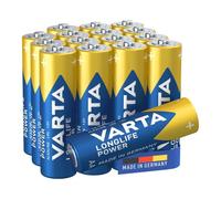 VARTA Batteries AA, Pack of 16 (12+4), Longlife Power, Alkaline, 1.5 V | AA battery LR6, Made in Germany, up to 10-year shelf life, for games console, toothbrush, mouse or controller