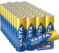 VARTA Batteries AA, Pack of 40, Longlife Power, Alkaline