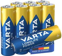 VARTA Batteries AA, Pack of 8 (6+2), Longlife Power, Alkaline