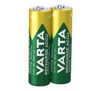 VARTA Batteries AA, rechargeable, Pack of 2, Recharge Accu Phone, 1600 mAh | Ni-MH battery, Size HR6 1.2 V, pre-charged, high cycle stability, for cordless phones, no memory effect