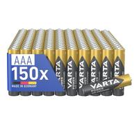 VARTA Batteries AAA, Pack of 150, Power on Demand, Alkaline | LR03 1.5 V, Made in Germany, up to 10-year shelf life, for computer accessories, smart home devices or remote control