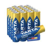 VARTA Batteries AAA, Pack of 20 (14+6), Longlife Power, Alkaline, 1.5 V | AAA battery LR03, Made in Germany, up to 10-year shelf life, for games console, toothbrush, mouse or controller