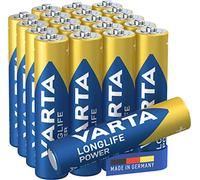 Varta Alkaline Batteries Longlife Power AAA (LR03) – Pack of 20 – Packaging May Vary