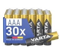 VARTA Batteries AAA, Pack of 30, Power on Demand, Alkaline | size LR03, Made in Germany, up to 10-year shelf life, for computer accessories, smart home devices