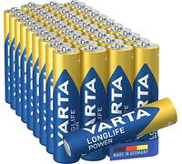 VARTA Batteries AAA Pack of 40 Longlife Power, Alkaline, 1.5 V, for Toys, Radio Mice, Torches, Made in Germany