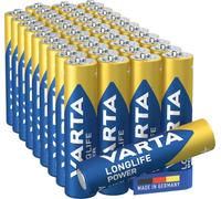 VARTA Batteries AAA, Pack of 40Tray, Longlife Power, Alkaline | LR03 1.5 V, Made in Germany, up to 10-year shelf life, for games console, toothbrush, mouse, controller or torch