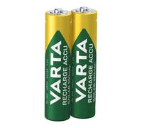 VARTA Batteries AAA, rechargeable, Pack of 2, Recharge Accu Solar, 550 mAh | Ni-MH battery, Size HR03 1.2 V, no memory effect, for low-current garden lights, low self-discharge